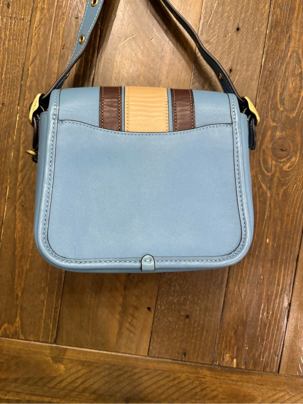 Coach Rambler Crossbody 16 in Pacific Blue